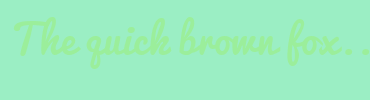 Image with Font Color 9BEE9B and Background Color 9BEEC4